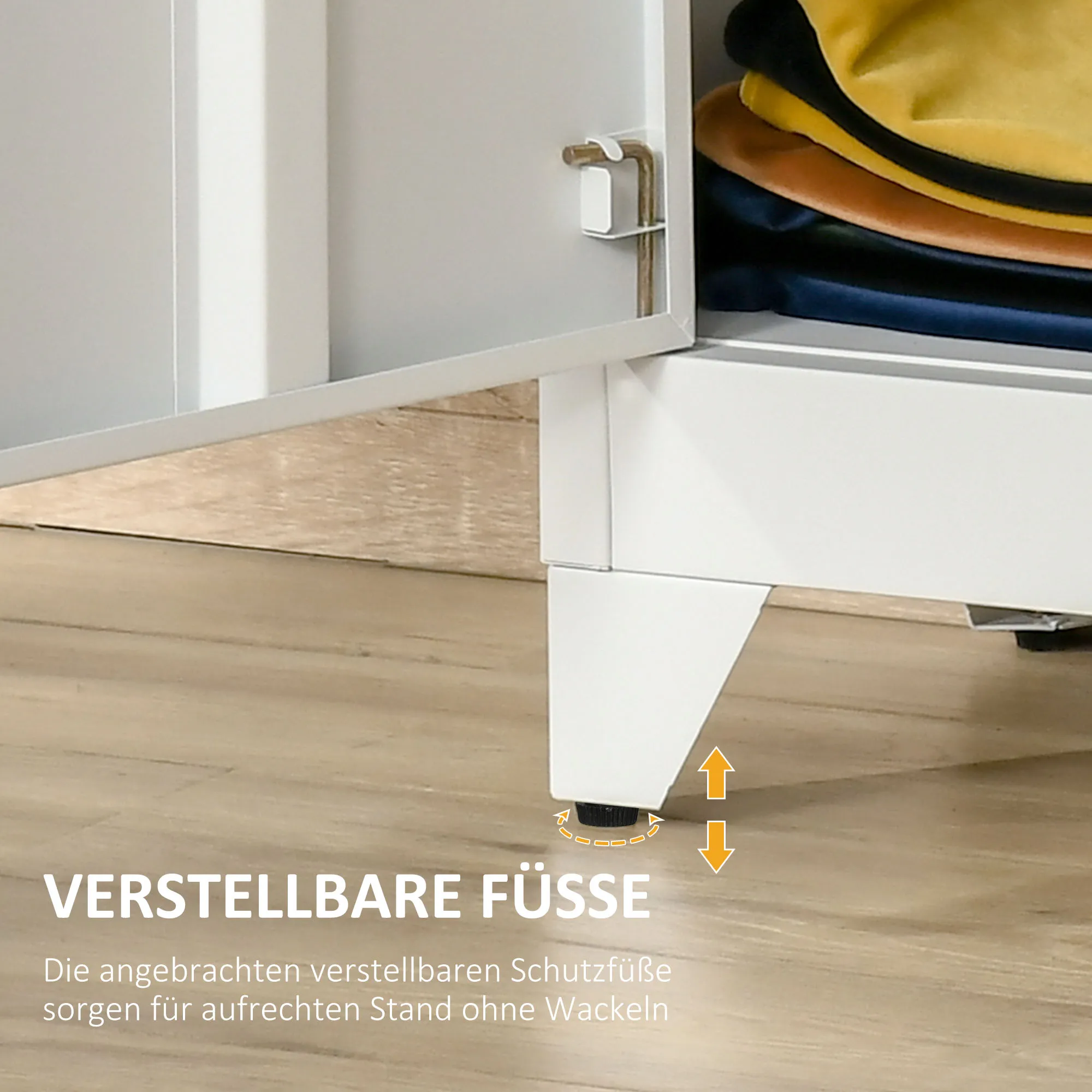 TRUUSK Metalen Archiefkast – Multifunctioneel – Dubbele Deur – 75x33x110 cm – Wit - Afbeelding 8