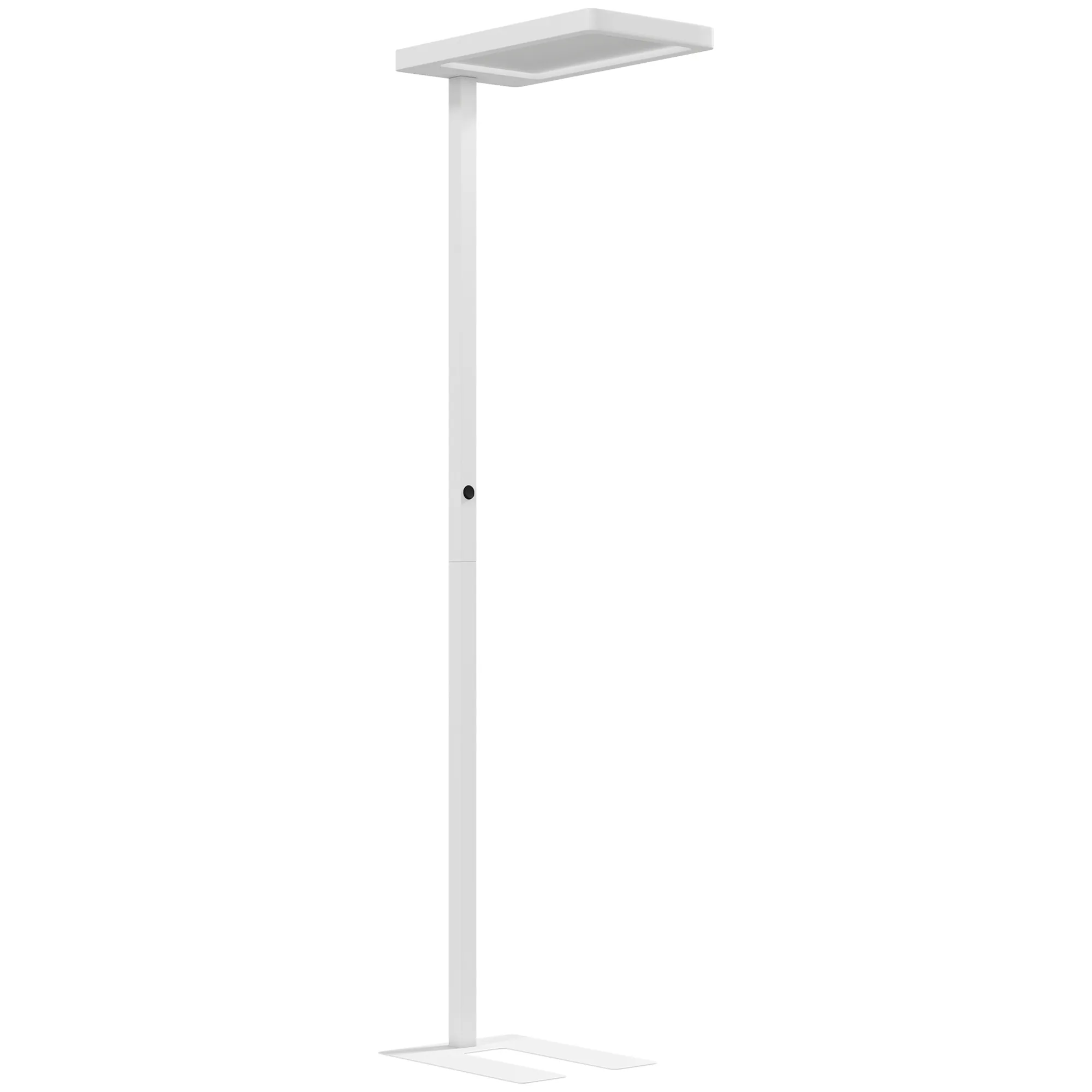 TRUUSK LED-Staande Lamp – Oogvriendelijk Licht – Met Afstandsbediening – Aanpasbare Helderheid – Kunststof en Metaal – Wit - Afbeelding 2
