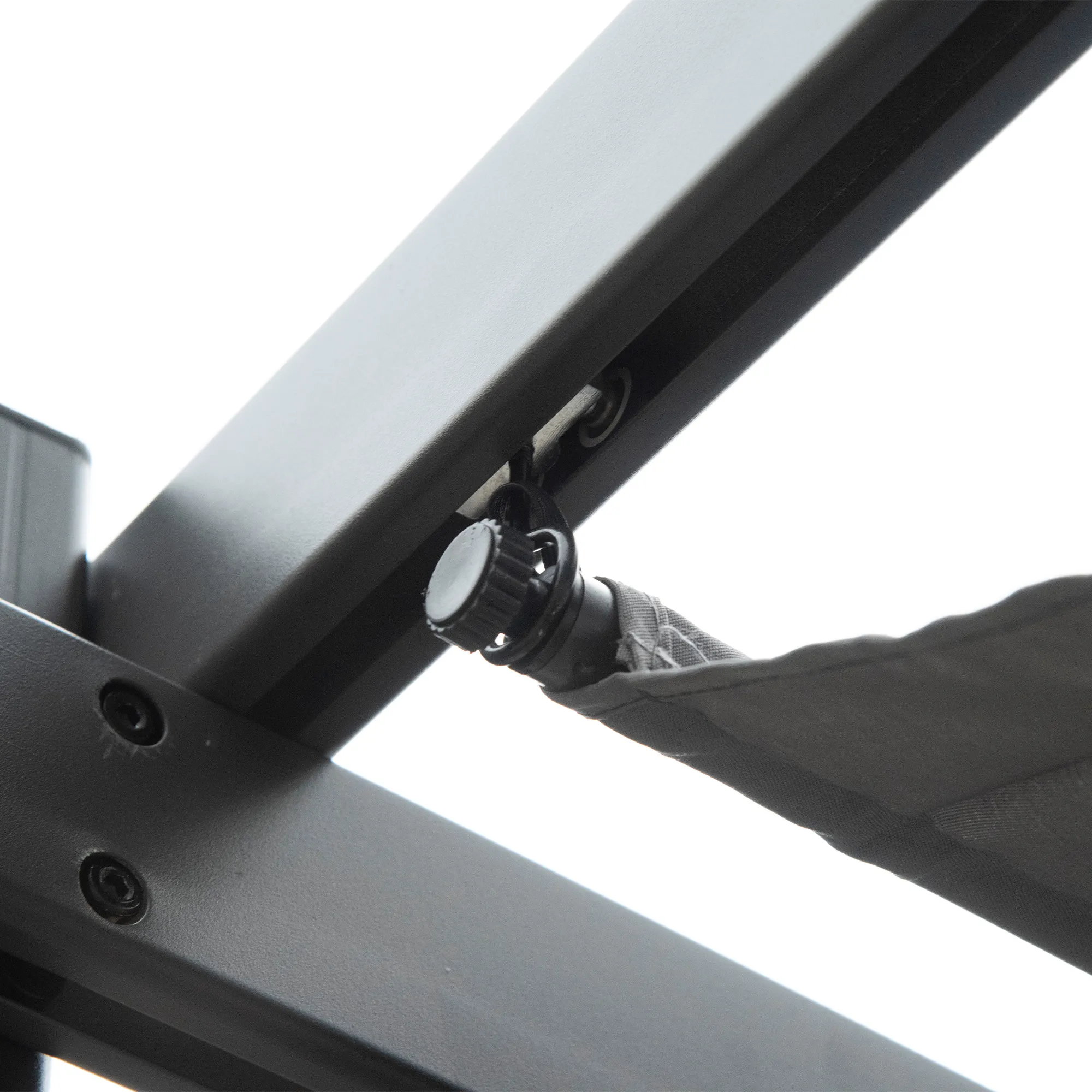 TRUUSK Pergola Paviljoen Terrasoverkapping – Schuifdak – Aluminium – Antraciet/Donkergrijs – 3x3x2,23m - Afbeelding 8