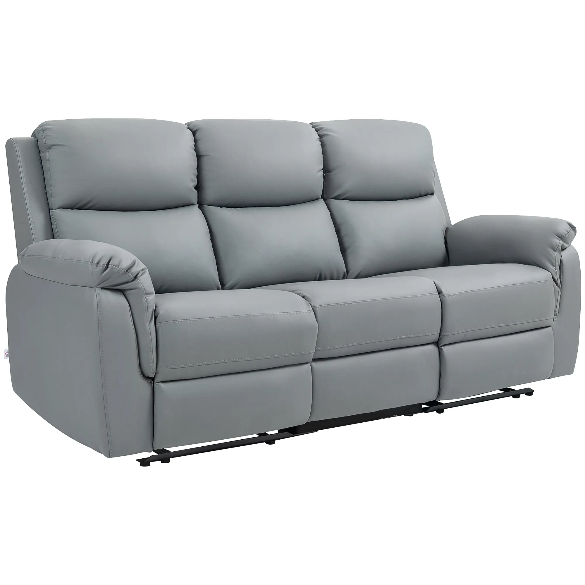 TRUUSK TV-fauteuil Relaxfauteuil Met Ligfunctie – 3-zitsbank Met Pocketvering – Bioscoopstoel Met Dubbele Ligstoel – Voetensteun - Afbeelding 2