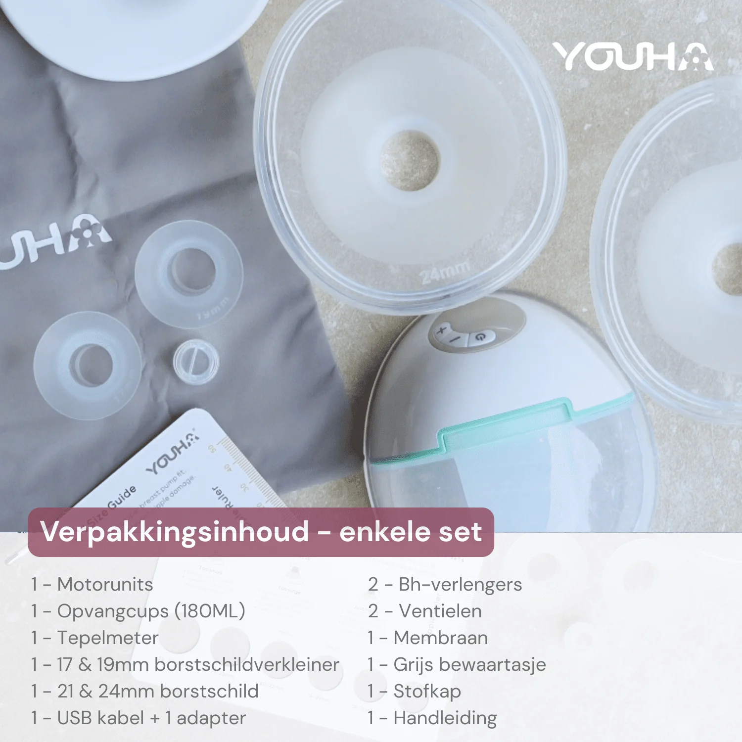 Youha Evera Handsfree Borstkolf met App | Draadloos & Comfortabel - Afbeelding 7