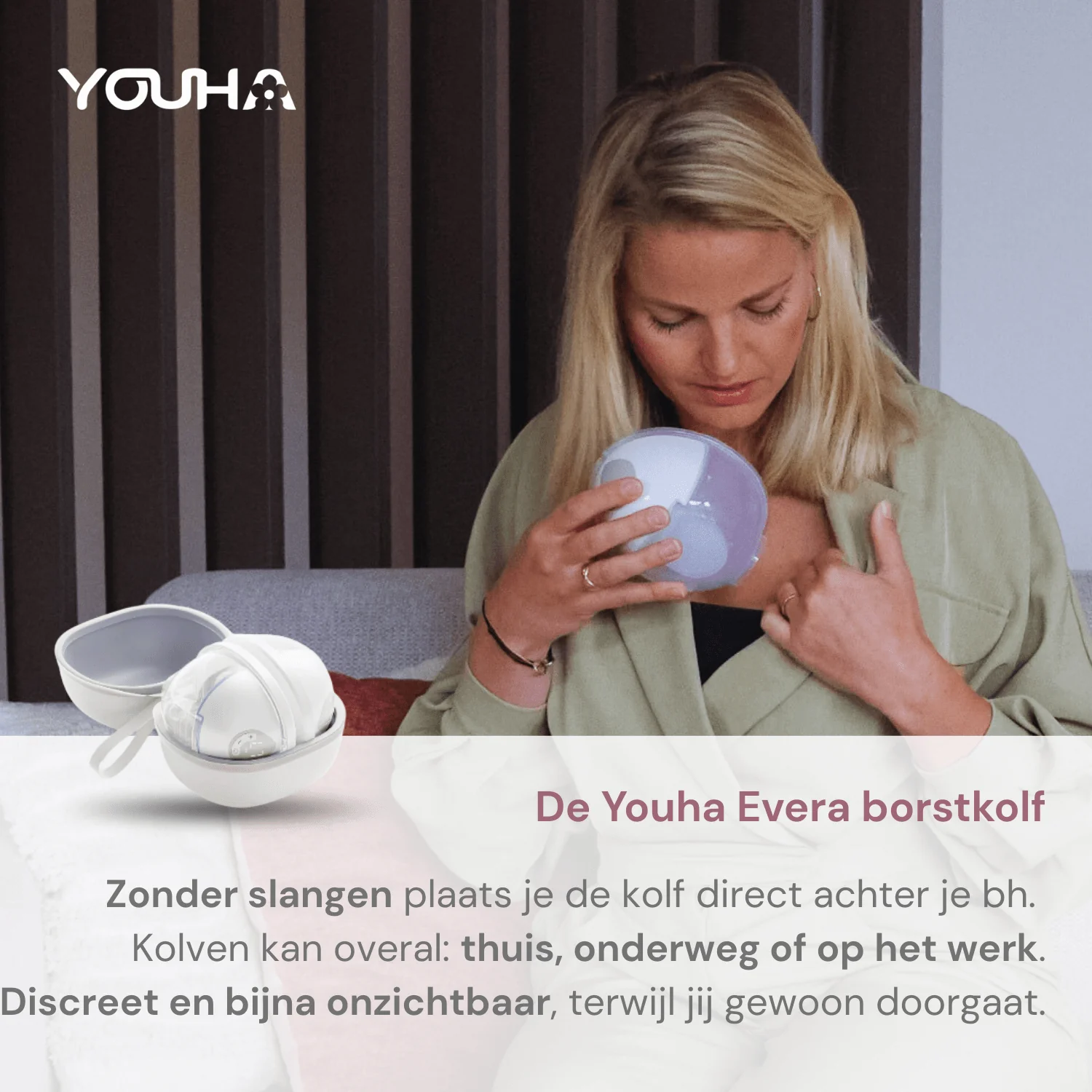 Youha Evera Handsfree Borstkolf met App | Draadloos & Comfortabel - Afbeelding 9